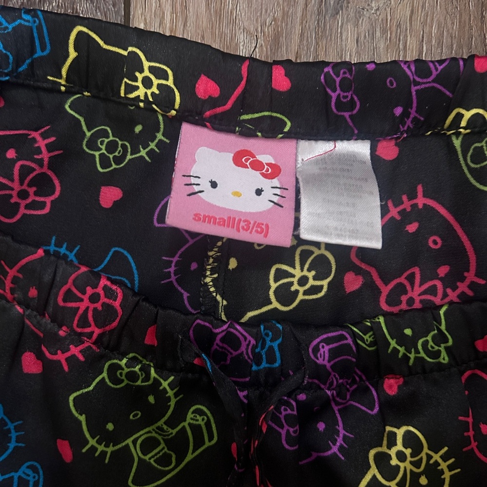 RARE Hello Kitty Black Pajama Pants